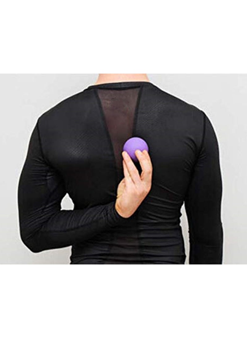 6.3CM Fascia Massage Ball For Myofascial Release Arm Neck Foot Massage Balls Yoga Fitness Massage - Purple - Image 2