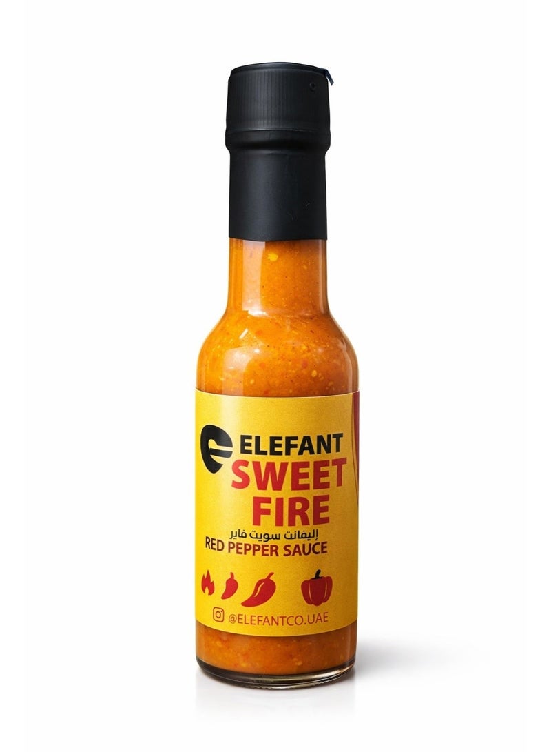 Elefant Sweet Fire Red Pepper Sauce 100ml Mild Sweet Heat No Preservatives Made in UAE - Image 1