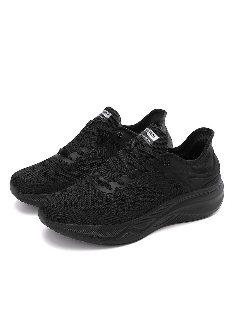 Sky View Slip-ins Running Shoes For Men Breathable And Lightweight Walking Shoes Comfortable Lace-Up Athletic Gym  Cross Training Fashion Sneakers - Image 3