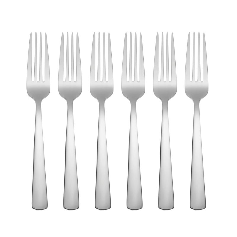 Oneida H084006A Aptitude Everyday Flatware Salad Forks, Set of 6, 18/0 Stainless Steel, Silverware Set - Image 1