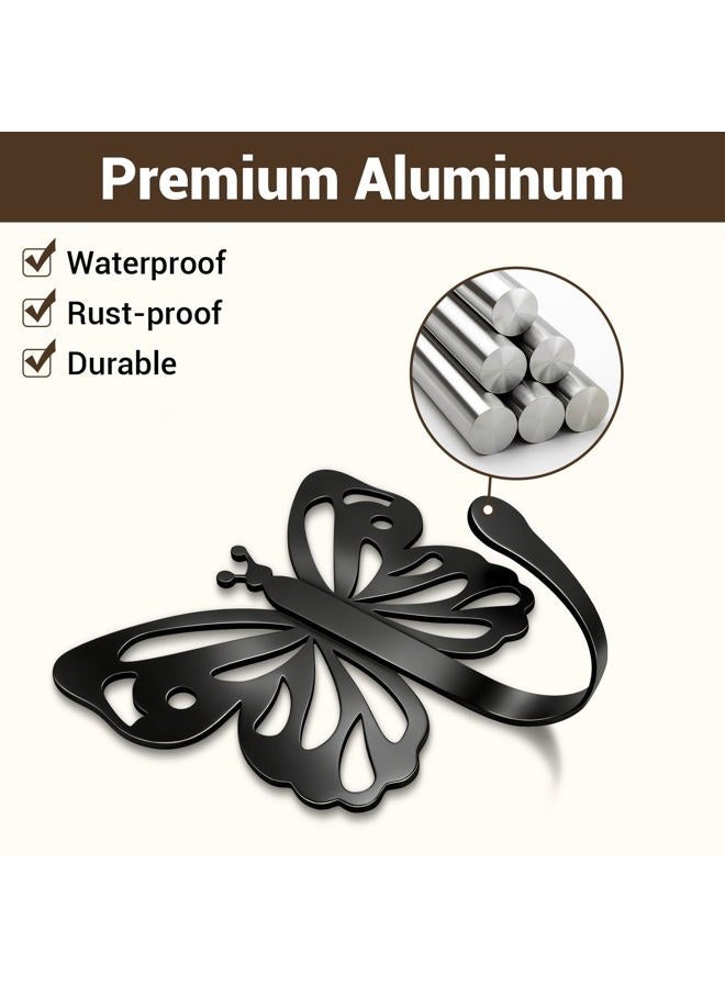 Midukit Butterfly Design Wall Hooks for Towel and Coat: 20LB Screw in Aesthetics Metal Hanger Wall Mount for Living Room, Bathroom, Kitchen, Bedroom for Coat, Bag, Scarf, Towel, Hat, Key, Cup, 3 Pack - Image 4