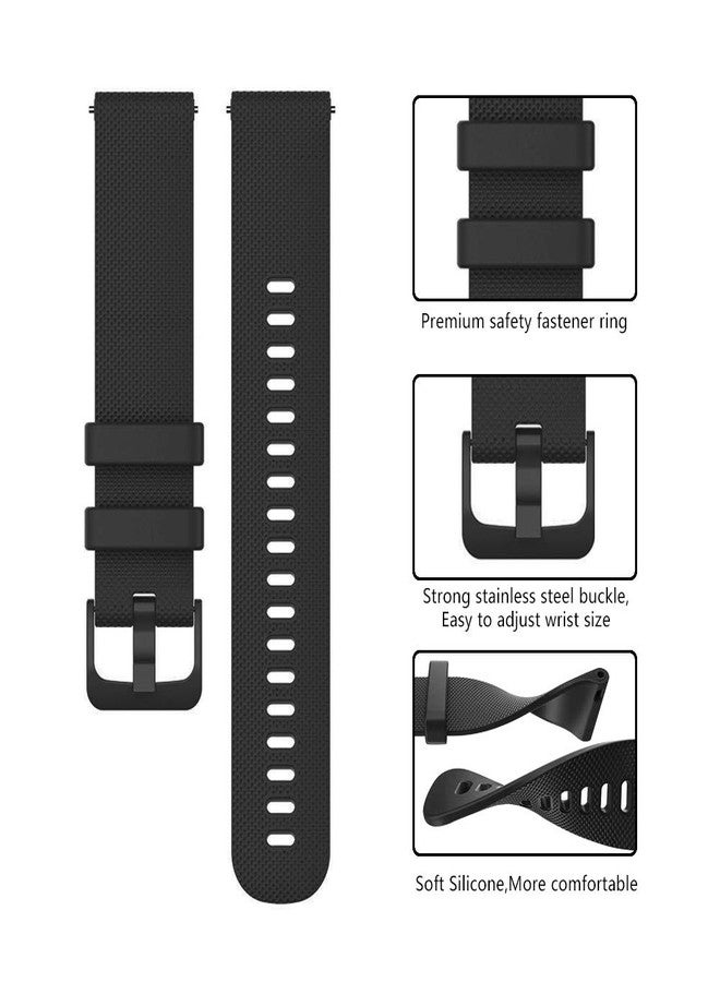 ISABAKE Watch Band for Garmin Vivoactive 4/Venu 3 45mm/Venu 2/Forerunner 265/Forerunner 255, 22mm Quick Release Silicone Replacement Strap - Image 5