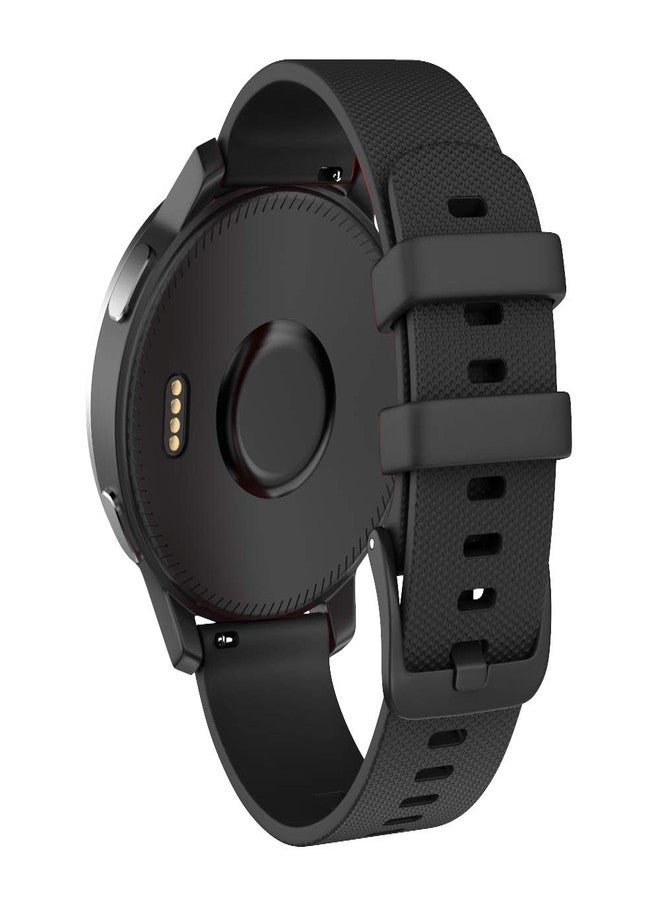 ISABAKE Watch Band for Garmin Vivoactive 4/Venu 3 45mm/Venu 2/Forerunner 265/Forerunner 255, 22mm Quick Release Silicone Replacement Strap - Image 1
