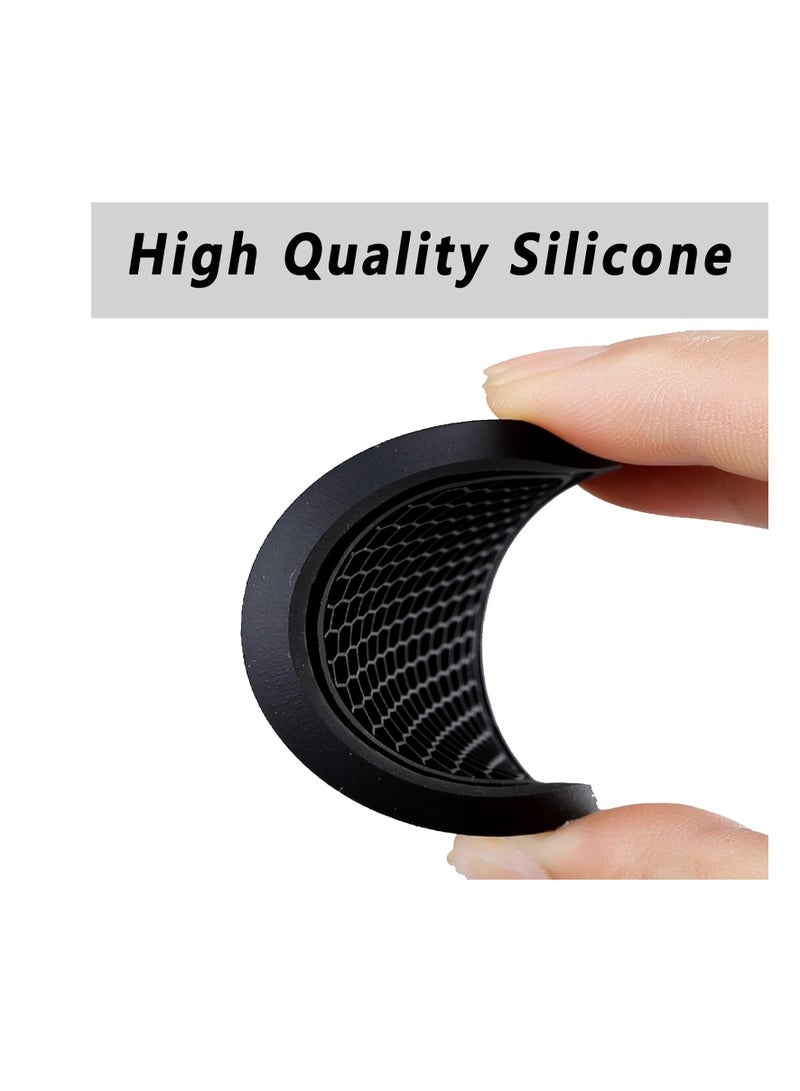 Car Cup Coaster, 4 Pieces Universal Non-Slip Car Cup Holder Built-in Silicone Cup Coaster, Car Interior Accessories Sets, Black - Image 2