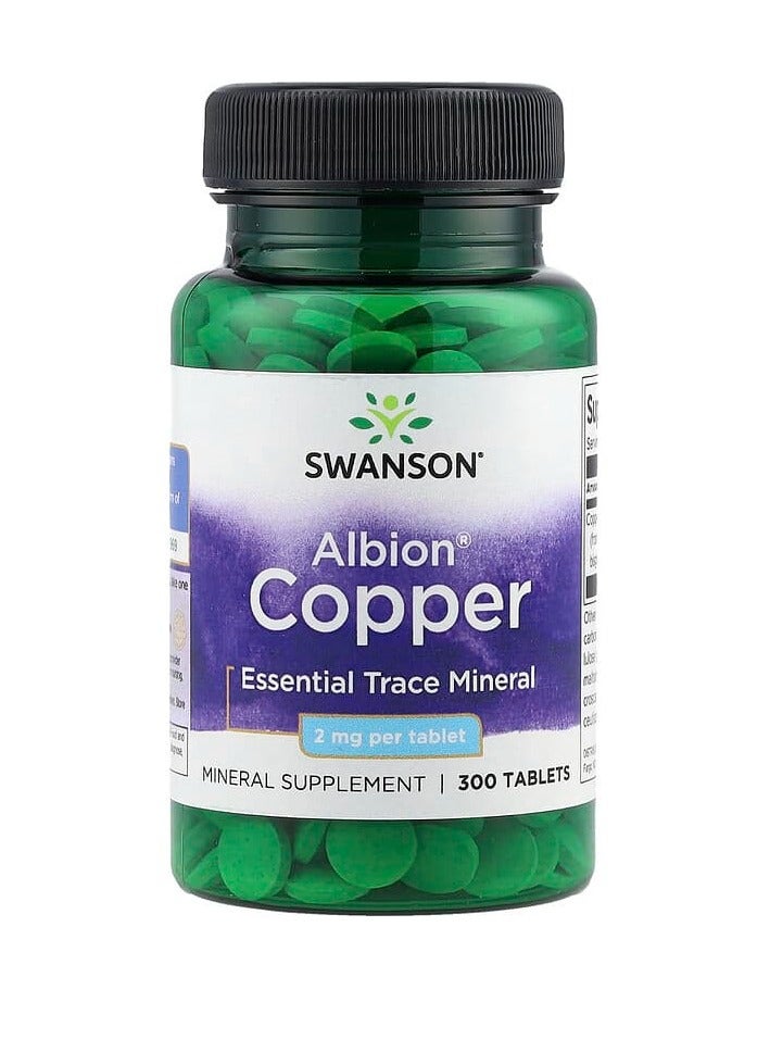 SWANSON Albion Copper 2 mg 300 Tablets - Image 1