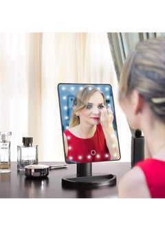 Arabest Makeup Mirror with Lights, Lighted Vanity Makeup Mirror with Color Setting, 360 Degree Adjustable Rotation Travel Light up Mirror (Black)  - Image 5