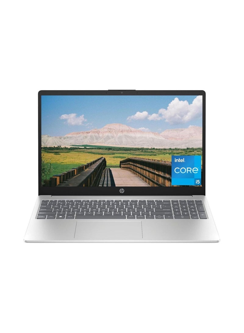 HP (Upgraded Version) (2023) Laptop With 15.6-Inch FHD Display, Core i5-1334U Processor/8GB RAM/512GB SSD/Intel Iris Xe Graphics/Windows 11 Home English Silver English Silver - Image 1