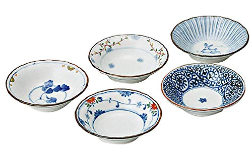 NFGMFMQSHDF Saikai Pottery Traditional Japanese Nishiki Patterns Porcelain Plates (5 Plates Set) 31988 from Japan - Image 5