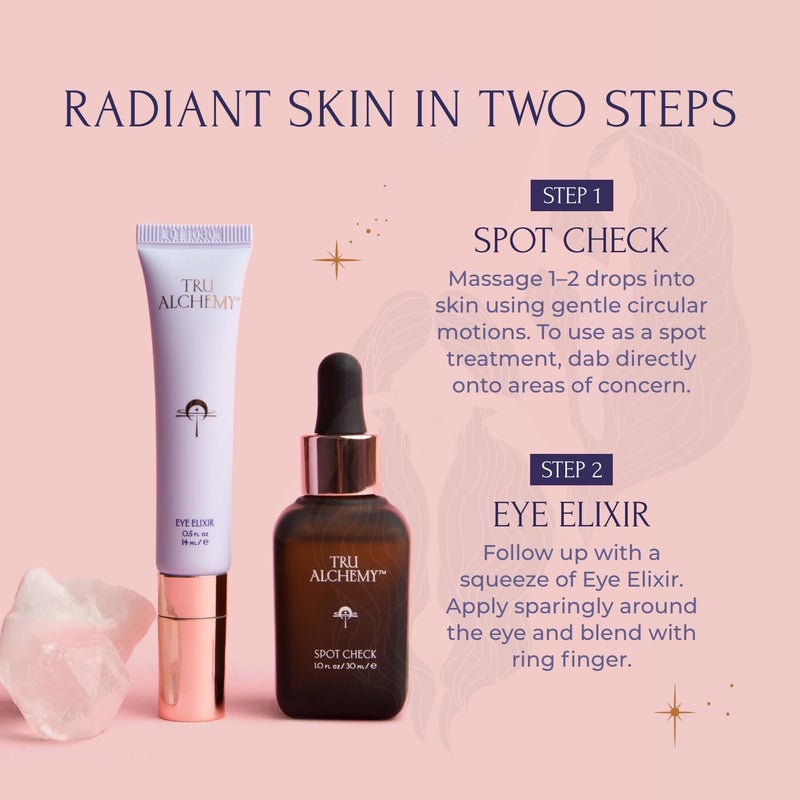 Tru Alchemy Eye Elixir Cooling Eye Treatment Cream - Dark Circle Eye Cream for Puffiness and Bags Under Eyes - Caffeine, Hyaluronic Acid, Vitamin C (2-Pack) - Image 4