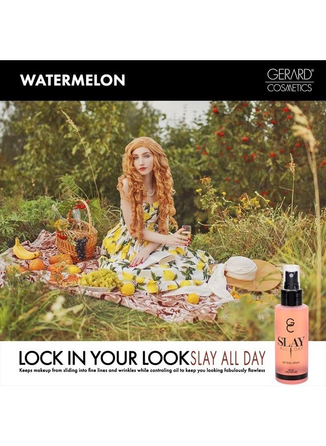 Gerard Cosmetics Slay All Day Setting Spray - Controls Oil To Increase Makeup Longevity - Maintains Optimal Hydration - Prevents Makeup from Settling in Pores - Watermelon - 3.38 oz  - Image 3