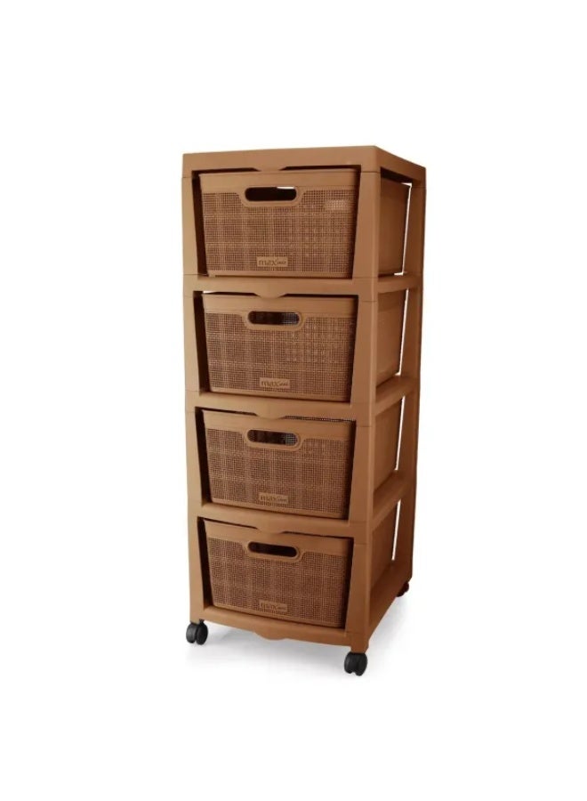 Jute Drawer – 4 Drawer Plastic Storage Drawers