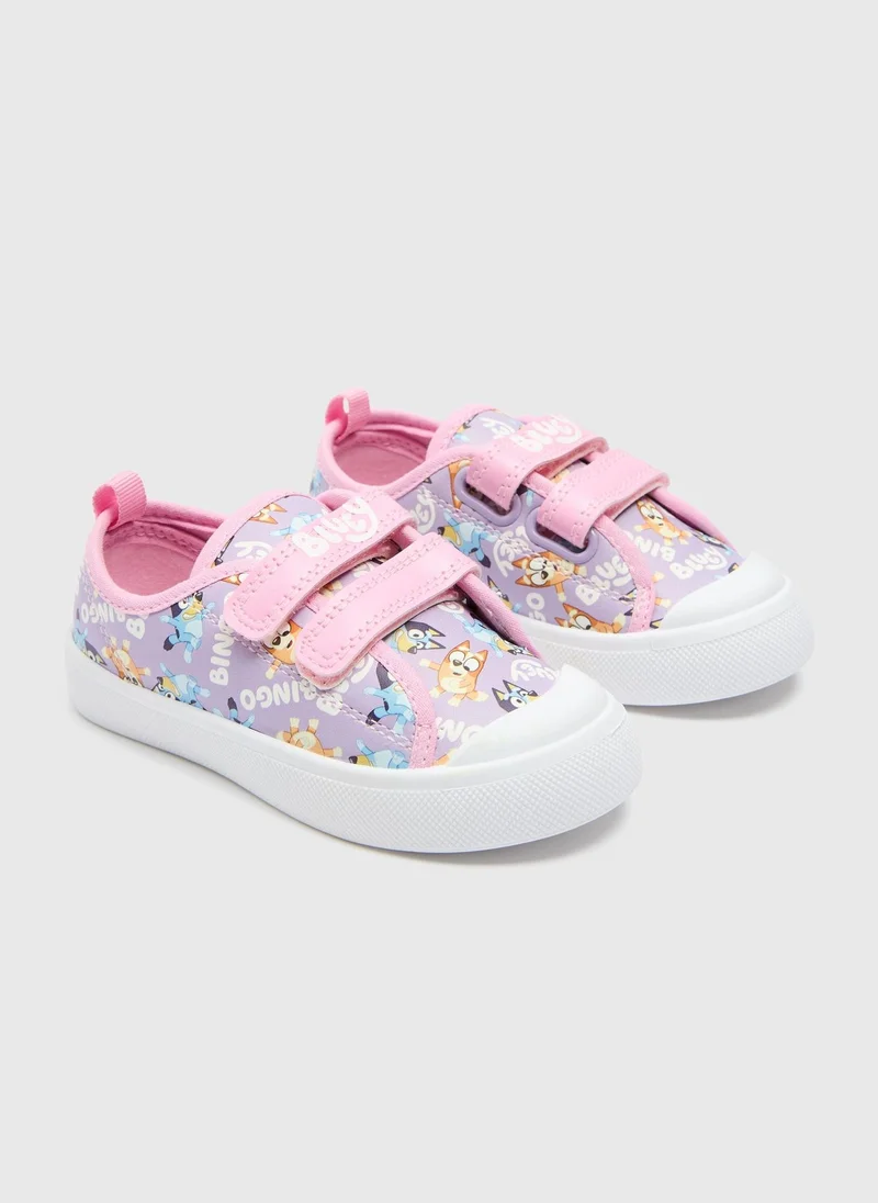Matalan Bluey Lilac Double Strap Trainers