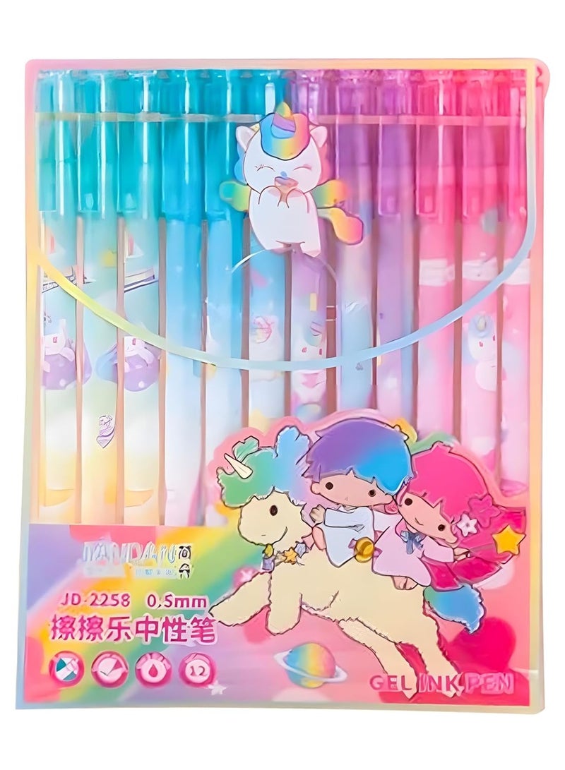 Generic Men's Gel Pen for Kids, 0.5mm Erasable Blue Gel Pen for Kids and Boys, 3 Pack  - Image 1
