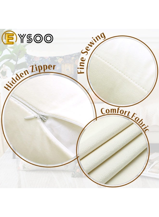  إيسو أغطية وسائد EYSOO، عبوة من 4 قطع، أغطية وسائد رمضانية مقاس 18 × 18 بوصة، أغطية وسائد مخملية مسامية، واقيات وسائد لتزيين أريكة غرفة المعيشة في رمضان (النمط أ، مخملي). - Image 4
