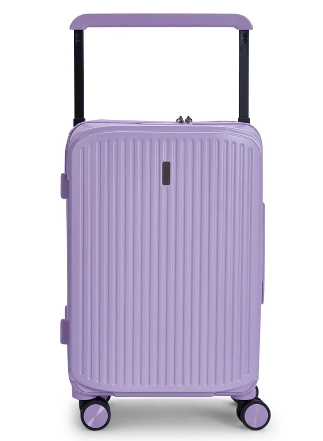 LIMRA Travel Bag From Limra Made Of PC Cabin Carry Check-In Luggage Trolley Size 20 inch Color Purple