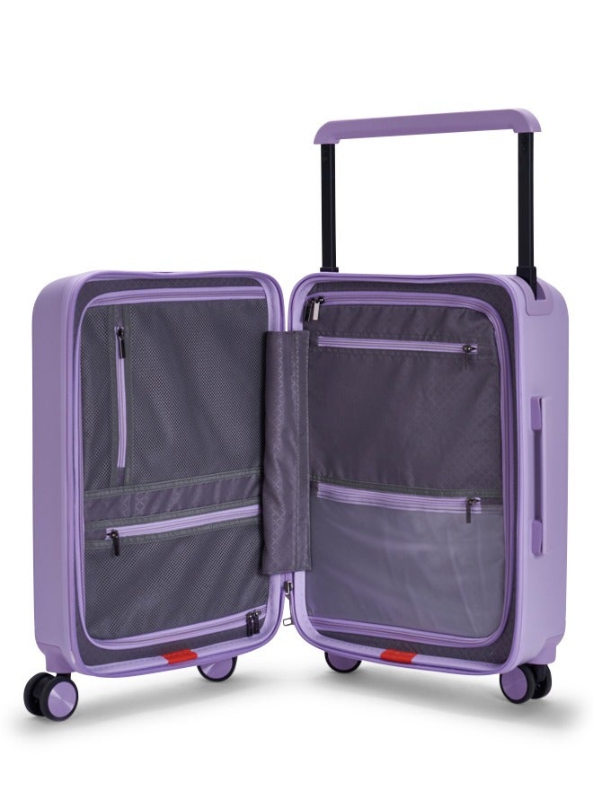 LIMRA Travel Bag From Limra Made Of PC Cabin Carry Check-In Luggage Trolley Size 20 inch Color Purple - Image 5