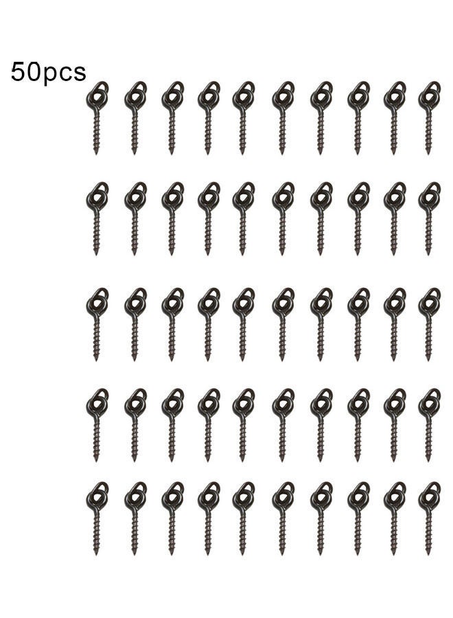 NIBEMINENT 12mm Oval Loop Bait Metal Screws for Carp Fishing Tackle 20 x 10 20cm  - Image 1