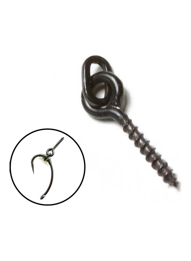 NIBEMINENT 12mm Oval Loop Bait Metal Screws for Carp Fishing Tackle 20 x 10 20cm  - Image 2