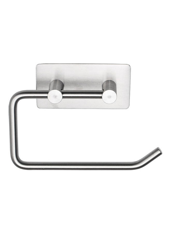 NIBEMINENT Stainless Steel Toilet Paper Holder Silver 5.7x3.1inch  - Image 1