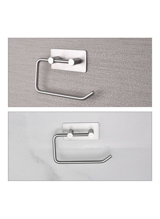 NIBEMINENT Stainless Steel Toilet Paper Holder Silver 5.7x3.1inch  - Image 3