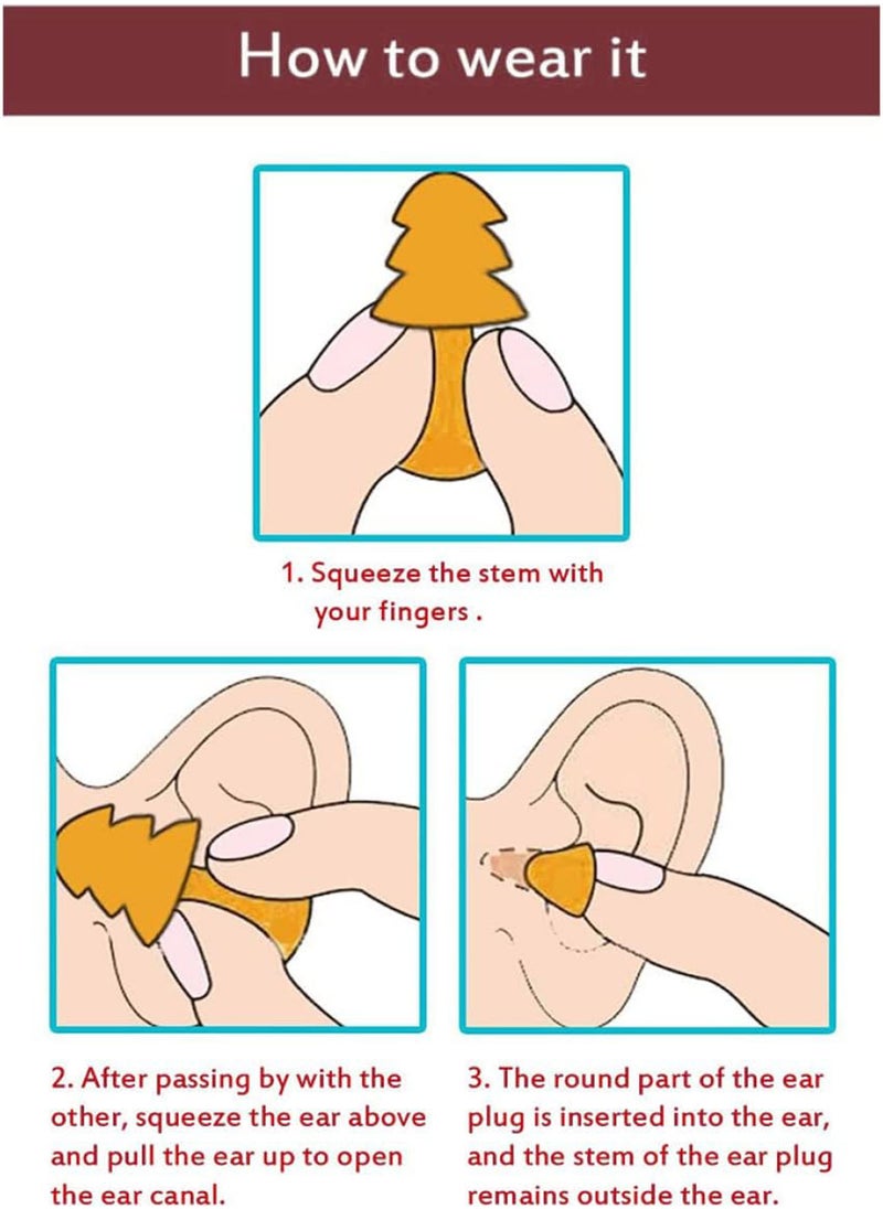 GGOOT Silicone Earplugs Soft Waterproof Noise Reduction Ear Plugs Sound Blocking Earplugs with Cord 6pairs, Silicone Earplugs, Corded Ear Plugs, Noise Reduction Earplugs  - Image 5