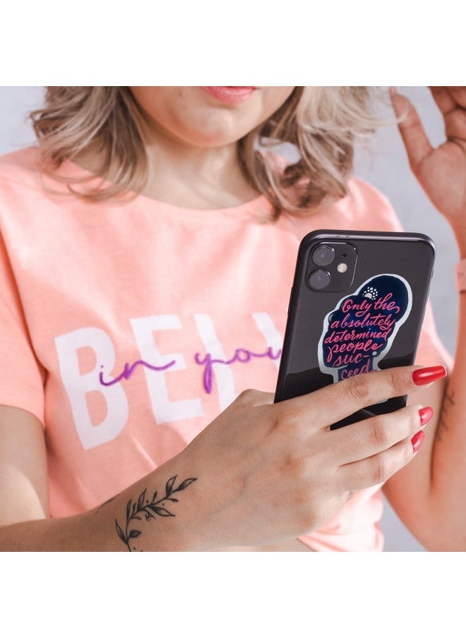 Navy Peony - Notable Women Quote Stickers (26 Pieces) - Feminist, Purple-Themed, Silhouettes | Inspirational Empowerment Stickers For Laptops, Water Bottles, Gifts - Image 1