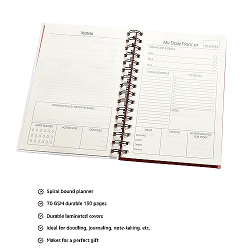 COI GOAL PLANNER A5 Daily Schedule | To Do List | Meals Planner 150 Pages - Image 5