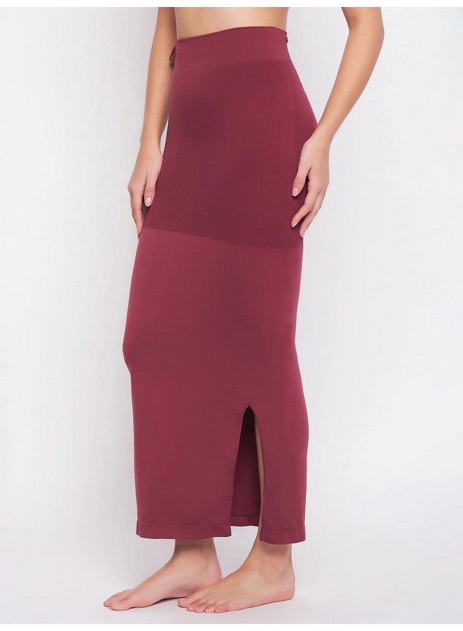 Clovia Clovia Women's Saree Shapewear with Drawstring Waist (SW0048P09M_Maroon_M) - Image 4