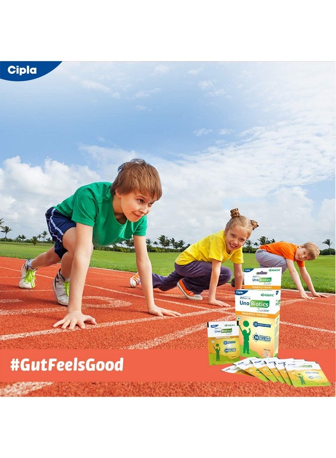 Cipla ActivKids Unobiotics Junior With 5X More Probiotic Activity |Powder Helps Build Immunity & Refills Good Bacteria|Probiotics for Kids - 10 Sachets, 1 count, 10 servings - Image 3