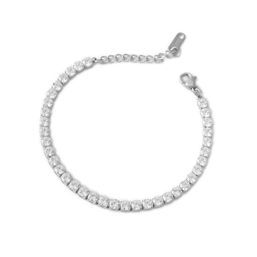 PALMONAS Diamond Affair Bracelet (Silver/Gold) (Silver) - Image 1