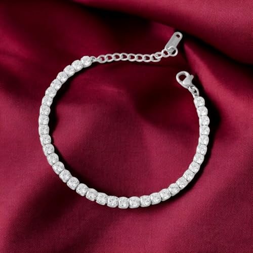 PALMONAS Diamond Affair Bracelet (Silver/Gold) (Silver) - Image 5