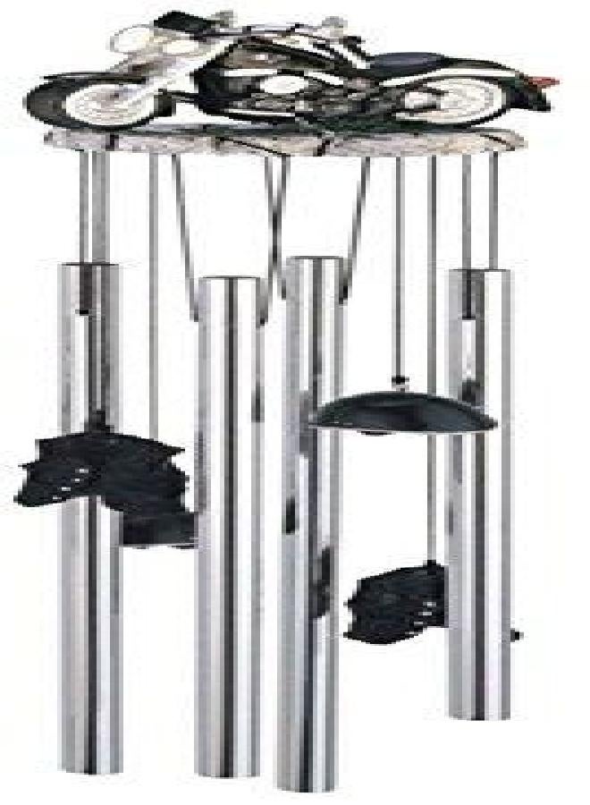 StealStreet SS-G-41353 Wind Chime Round Top Motorcycle Hanging Garden Decoration Windchime - Image 3