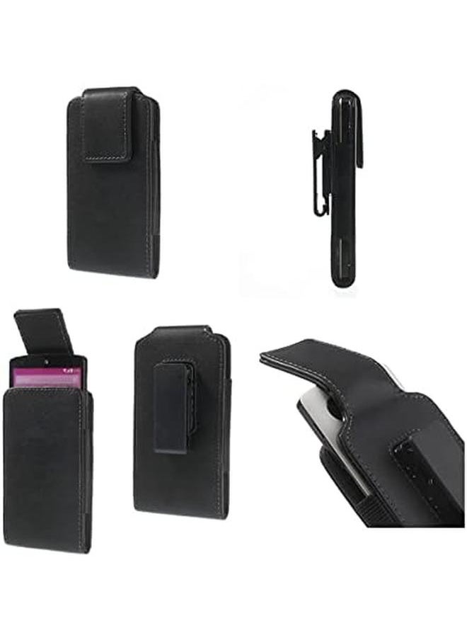 erorex - Magnetic Holster Case Belt Clip Rotary 360 For Maxcom Mm235 Black - Image 1