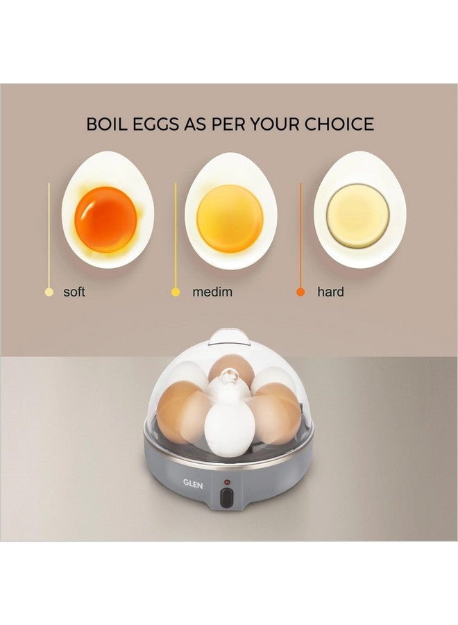 GLEN Glen Egg Boiler 7 Egg, 1 Poaching Cup, Auto shut Off, 350W (SA3040EB7) GREY - Image 4
