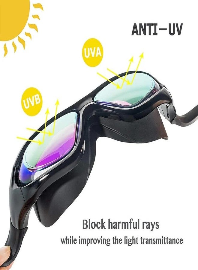 LEBAMI Wide lense Silicone Swimming Goggle - Anti Fog lense Promotes Visibility Under Water | Ideal for Men, Women and Kids | Comfortable and Skin Friendly Material (XXL, Black) - Image 4