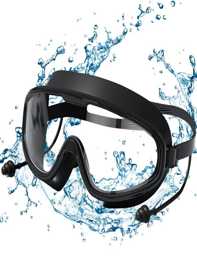 LEBAMI Wide lense Silicone Swimming Goggle - Anti Fog lense Promotes Visibility Under Water | Ideal for Men, Women and Kids | Comfortable and Skin Friendly Material (XXL, Black) - Image 3