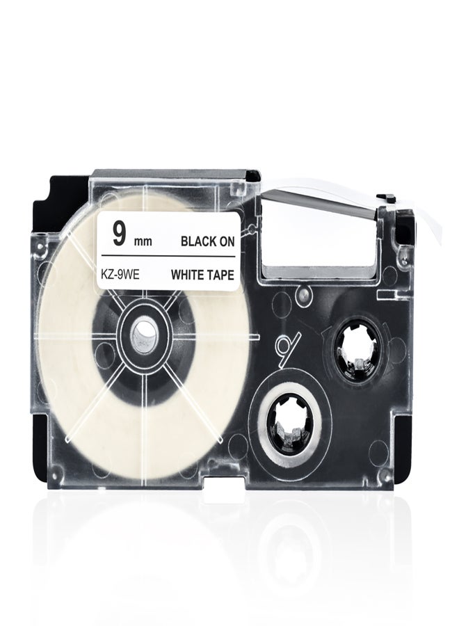 9mm Label Tape Compatible Tape Cartridge Ribbon Replacement for Casio KL-60 KL-100 KL-170 KL-120 KL-180 KL-780 KL-820 KL-7400 KL-8700 KL-8800 CW-L300 EZ Label Maker - Image 1