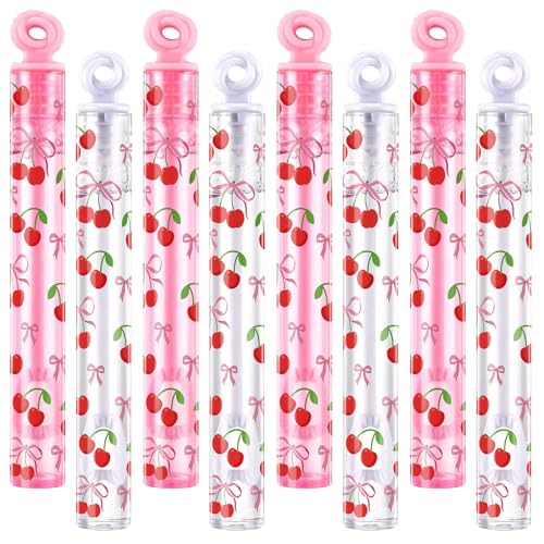 Rotatingpals 32 Pcs Cherry Themed Bubble Wands Sweet Bubbles Party Favors for Adult Summer Activity Birthday Party Goodie Bag Stuffers Gifts Wedding Supplies - Image 1