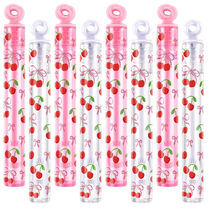 Rotatingpals 32 Pcs Cherry Themed Bubble Wands Sweet Bubbles Party Favors for Adult Summer Activity Birthday Party Goodie Bag Stuffers Gifts Wedding Supplies - Image 3