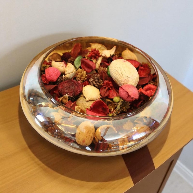 UM Creaciones Urli Glass Crystal Bowl for Floating Flowers and T-Light Candles Home, Office and Table Décor Decoration 500 Milliliters - 500 Ml - Image 3