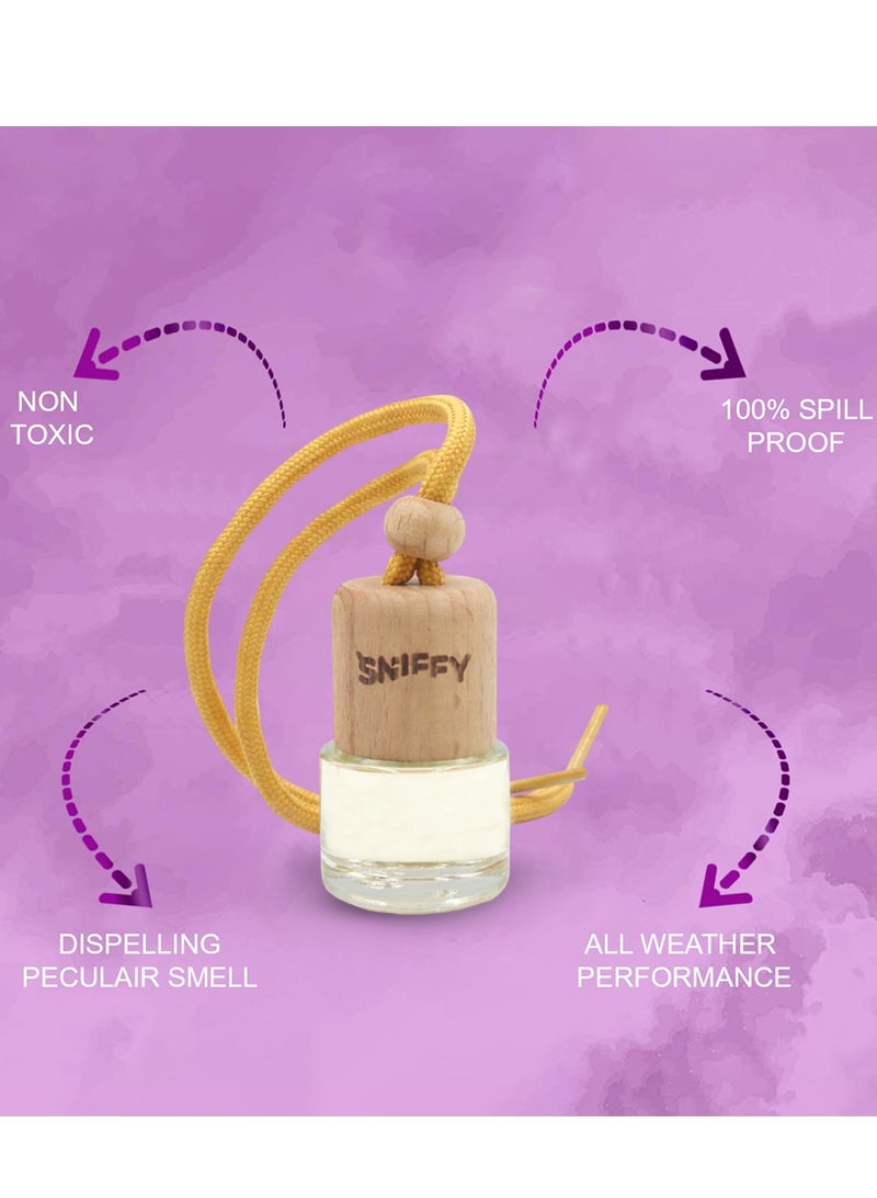 Sniffy Cherry Car Air Freshener – Hanging Wooden Bottle Perfume Diffuser for Car, Home & Office | Long Lasting Fragrance - Image 4