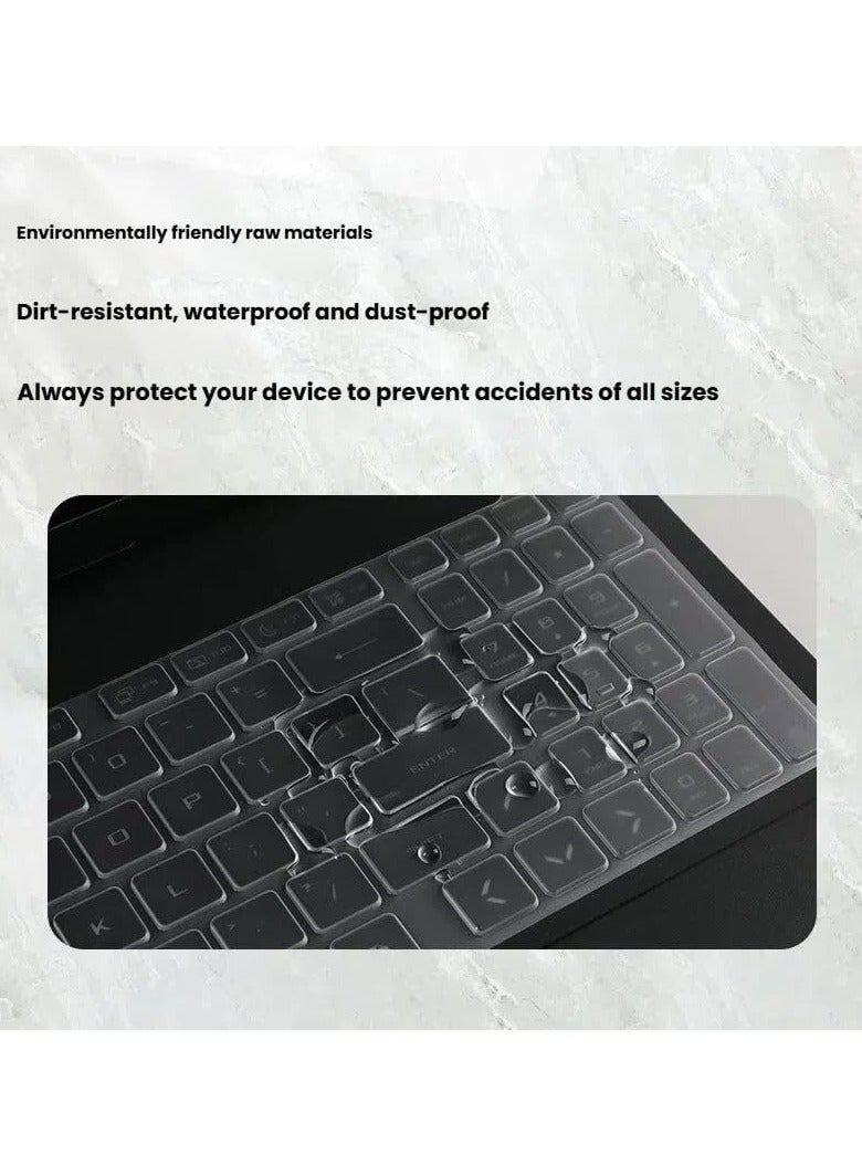 4-Piece Keyboard Protector Set, Compatible with ASUS TUF Gaming F16 2025 (FX608L) 16-inch Laptop Silicone TPU Keyboard Film Protector - Image 4