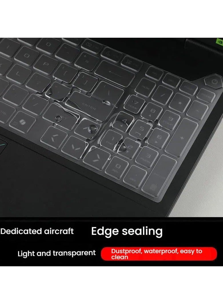 4-Piece Keyboard Protector Set, Compatible with ASUS TUF Gaming F16 2025 (FX608L) 16-inch Laptop Silicone TPU Keyboard Film Protector - Image 3