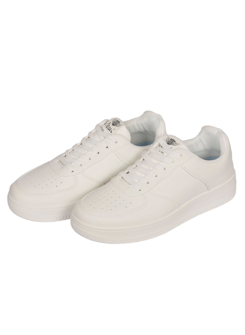 DESAI Women's casual shoes lace up White - Image 1