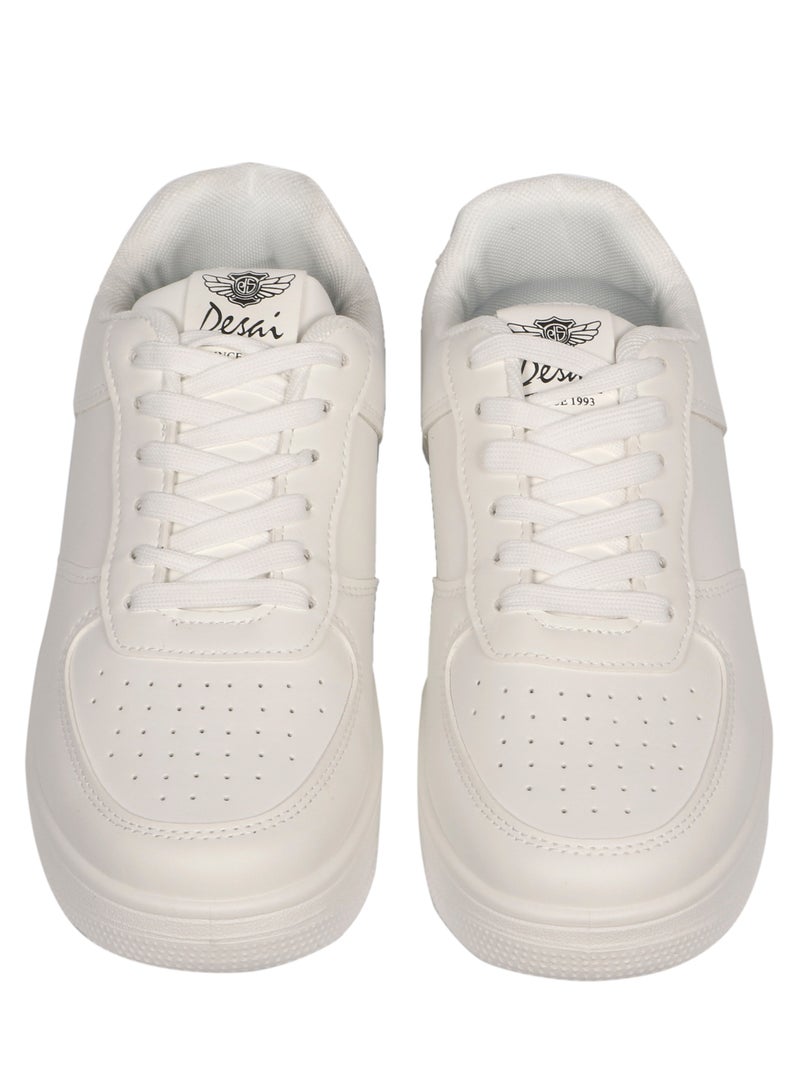DESAI Women's casual shoes lace up White - Image 2