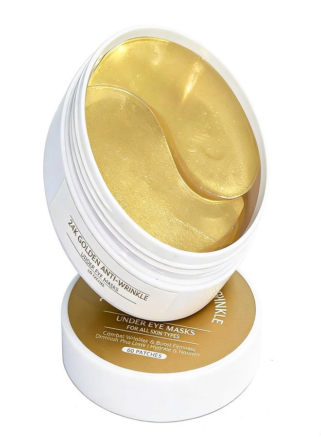 Lyjinbc Under Eye Patches Masks - for Puffy Eyes, Dark Circles, Eye Bags and Wrinkles with Collagen & Hyaluronic Acid Hydrogel Under Eye Mask for Women and Men - Image 1
