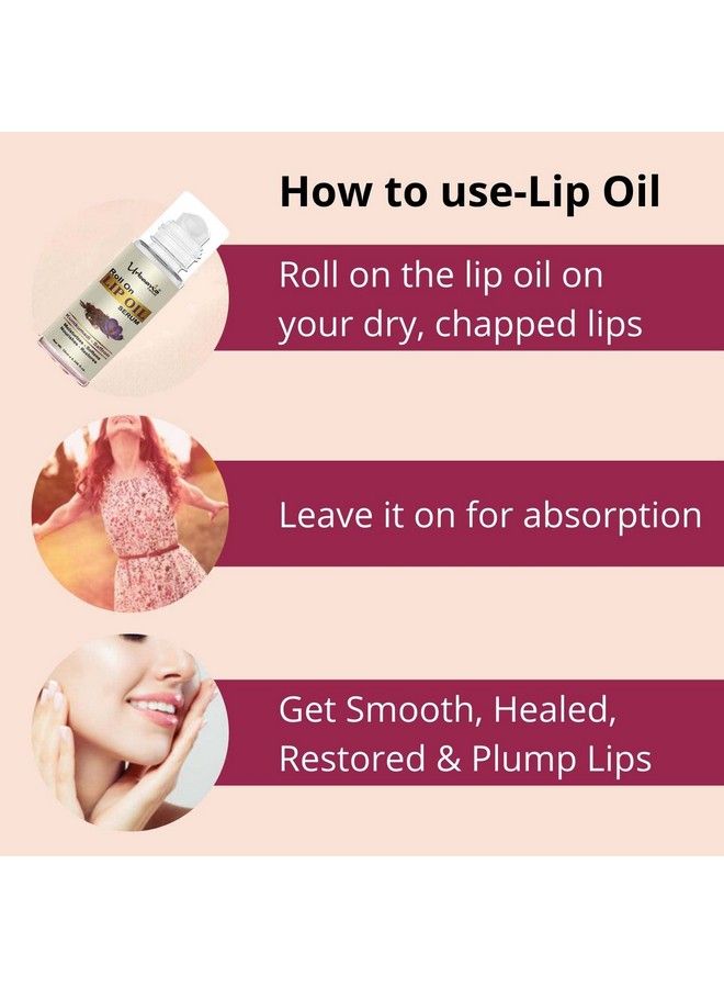 Urbaano herbal Kumkumadi Lip Oil Serumroll On Tint Freetransparent Hydrates Softens Restores Natural Colour To Dark Dry Pigmented And Chapped Lips For Men Women & Teenagers 10Ml - Image 4