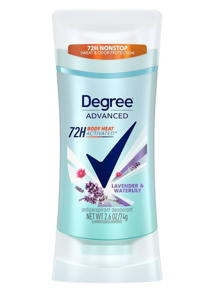 Degree Advanced Protection Antiperspirant Deodorant Lavender And Waterlily for 72-Hour Sweat & Odor Control 74g - Image 1
