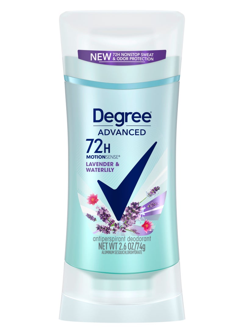 Degree Advanced Protection Antiperspirant Deodorant Lavender And Waterlily for 72-Hour Sweat & Odor Control 74g - Image 2