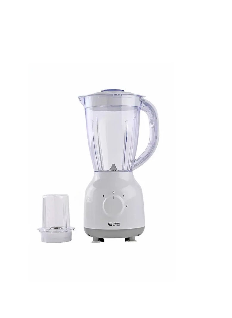 GENERAL SUPREME General Supreme 1.5 Liter Electric Blender with Grinder, 450 Watt, White  - Image 3